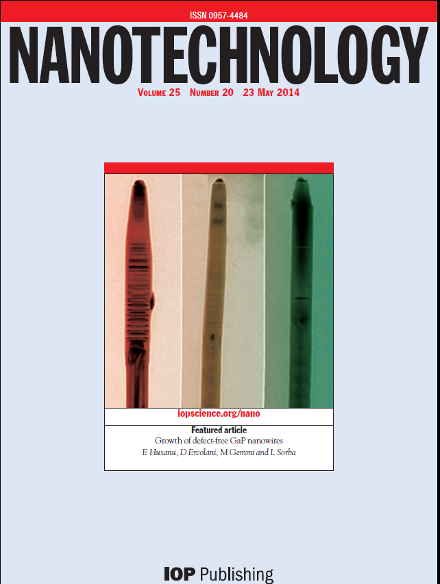 NEST nanowires get Nanotechnology cover page