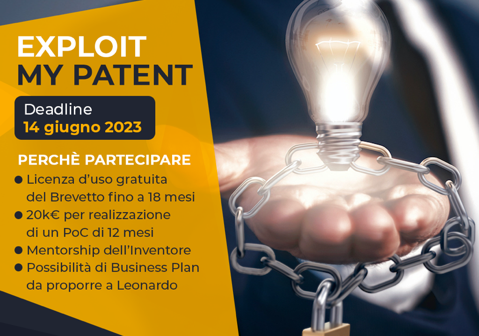 Exploit my Patent – Leonardo mette a disposizione i suoi brevetti
